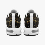 Air Cushion Sneakers Golden Monster with Glowing Eyes
