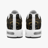 Air Cushion Sneakers Golden Monster with Glowing Eyes