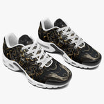 Air Cushion Sneakers Golden Monster with Glowing Eyes