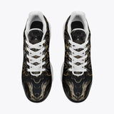 Air Cushion Sneakers Golden Monster with Glowing Eyes