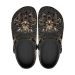 Classic Clogs Fantasy Gold Dragon Head