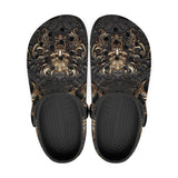 Classic Clogs Fantasy Gold Dragon Head