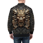 Bomber Jacket Fantasy Gold Dragon Head