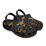 Classic Clogs Fantasy Gold Dragon Head