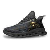 Sports Sneakers Gold and Black Ornate Mask