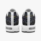 Air Cushion Sneakers Gold and Black Ornate Mask