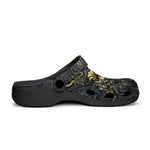 Classic Clogs Gold and Black Ornate Mask
