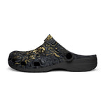 Classic Clogs Gold and Black Ornate Mask