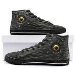 High-Top Canvas Shoes Mysterious Golden Eyes