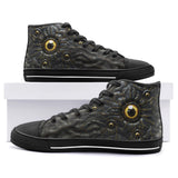 High-Top Canvas Shoes Mysterious Golden Eyes