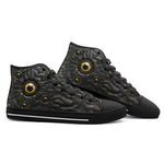 High-Top Canvas Shoes Mysterious Golden Eyes