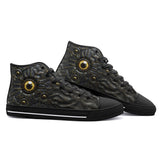 High-Top Canvas Shoes Mysterious Golden Eyes