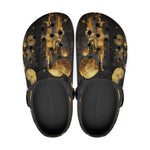 Classic Clogs Golden Planets Art Abstraction