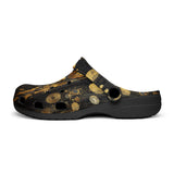 Classic Clogs Golden Planets Art Abstraction