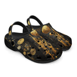Classic Clogs Golden Planets Art Abstraction