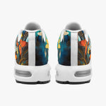Air Cushion Sneakers Colorful Butterflies Art