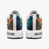 Air Cushion Sneakers Colorful Butterflies Art