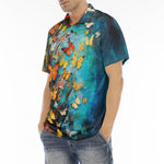 Men's Polo Shirt Colorful Butterflies Art