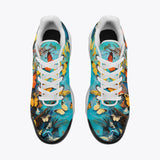 Air Cushion Sneakers Colorful Butterflies Art