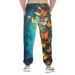 Men's Sweatpants Colorful Butterflies Art