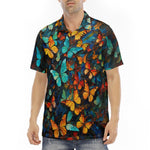Men's Polo Shirt Colorful Butterflies