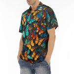 Men's Polo Shirt Colorful Butterflies