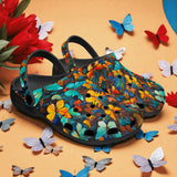 Classic Clogs Colorful Butterflies