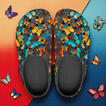 Classic Clogs Colorful Butterflies