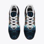 Air Cushion Sneakers Aztec Lion with Colorful Feathers
