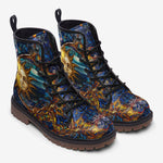 Leather Boots Ancient Fantasy Sun and Moon