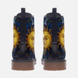 Leather Boots Ancient Fantasy Sun and Moon