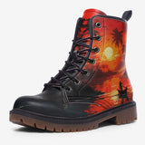 Leather Boots Fantasy Tropical Sunset