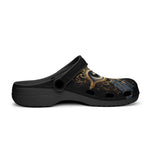 Classic Clogs Golden Eye with Feather Symbolism