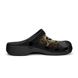 Classic Clogs Golden Eye with Feather Symbolism