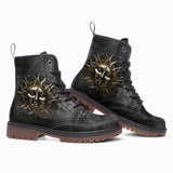 Leather Boots Dark Silver Sun Fantasy Art