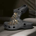 Classic Clogs Dark Silver Sun Fantasy Art