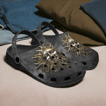 Classic Clogs Dark Silver Sun Fantasy Art