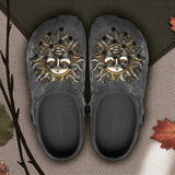 Classic Clogs Dark Silver Sun Fantasy Art