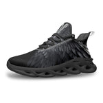 Sports Sneakers Black Angel Wings
