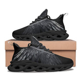 Sports Sneakers Black Angel Wings