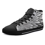 High-Top Canvas Shoes White Angel Wings