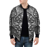 Bomber Jacket Silver Metal Ornaments