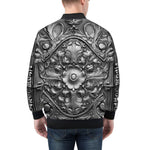 Bomber Jacket Silver Metal Ornaments