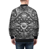 Bomber Jacket Silver Metal Ornaments