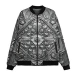 Bomber Jacket Silver Metal Ornaments