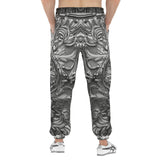 Men's Sweatpants Silver Metal Ornaments