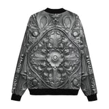 Bomber Jacket Silver Metal Ornaments
