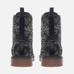 Leather Boots Silver Metal Ornaments