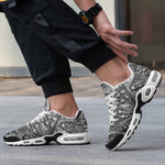 Air Cushion Sneakers Silver Metal Ornaments