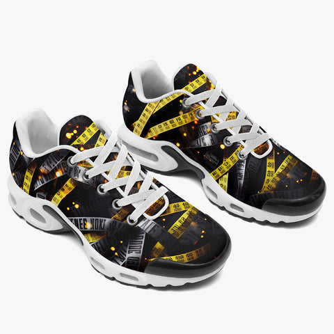 Air Cushion Sneakers Warning Police Tape